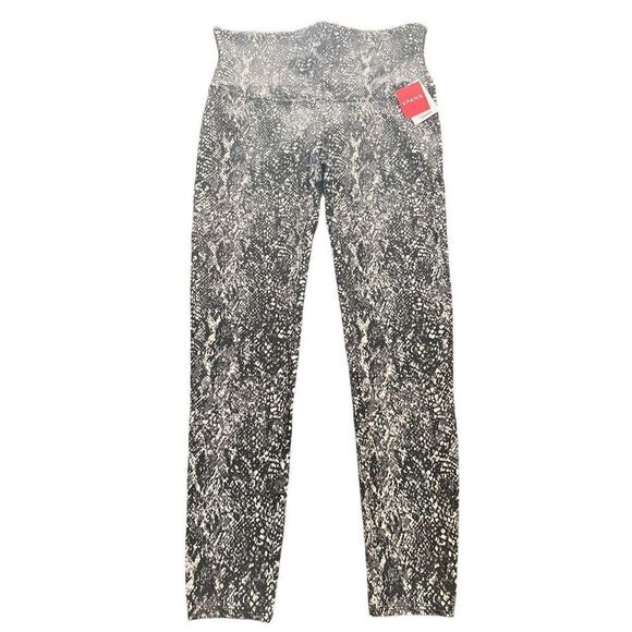 Spanx faux leather grey snake skin leggings 1x - Picture 4 of 6